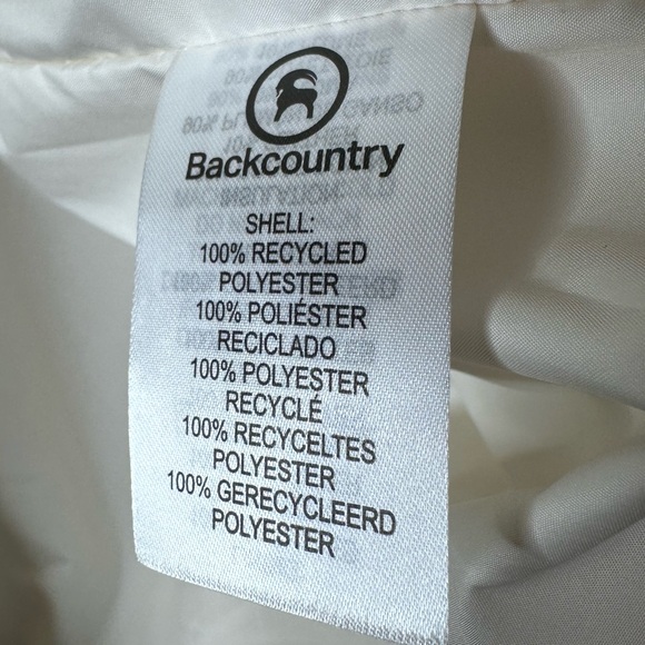 NWT Backcountry Down Jacket - Women's - Cream - Picture 10 of 12